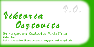 viktoria osztovits business card